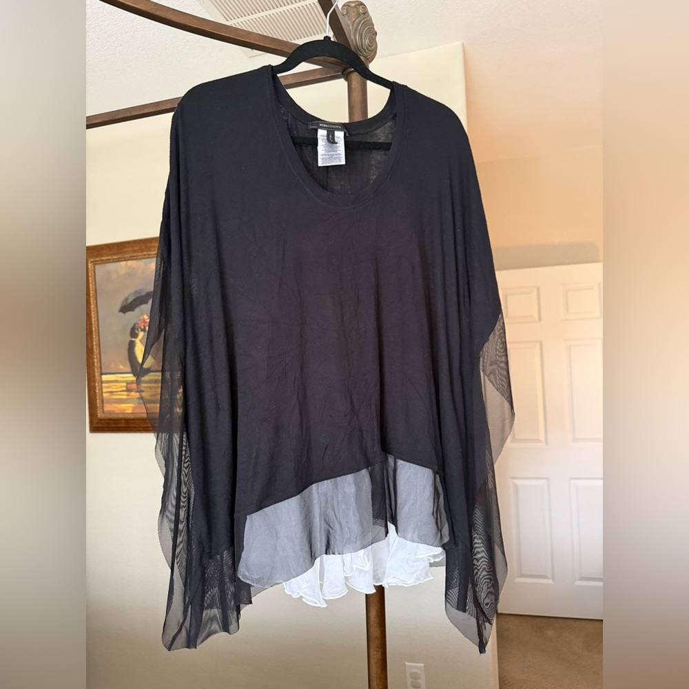 BCBGMaxAzria Black Sheer Top - Picture 10 of 10